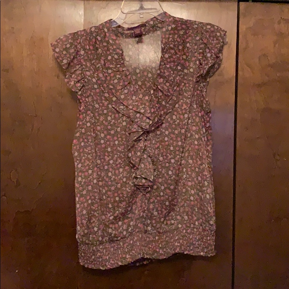 Sheer floral top
